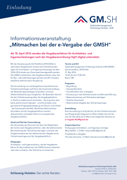 Einladung - Architekten- und Ingenieurkammer Schleswig