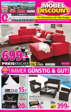 IMMER G&Uuml;NSTIG & GUT!