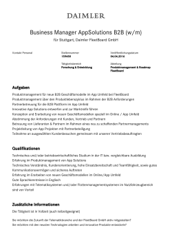 Business Manager AppSolutions B2B (w/m)