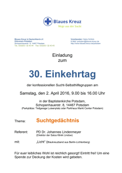 Einkehrtag 02.04.2016 in Potsdam