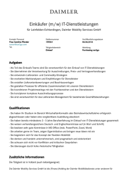 Eink&auml;ufer (m/w) IT-Dienstleistungen