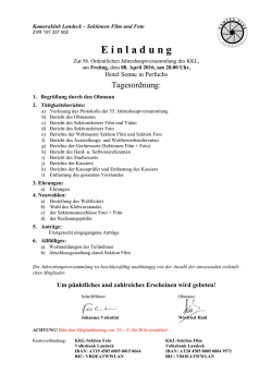 Jahreshautpversammlung Einladung 2016