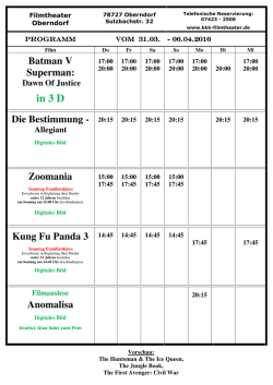 in 3 D - KKK-Filmtheater