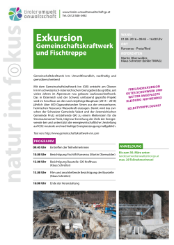 Detailprogramm - Tiroler Umweltanwaltschaft