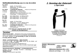Pfarrnachrichten - Katholische Kirchengemeinde Heilig Kreuz