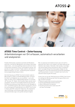 ATOSS Time Control - Zeiterfassung