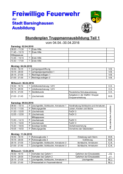 Ausbildungsplan Truppmann 1 Ausbildung 2016 als PDF