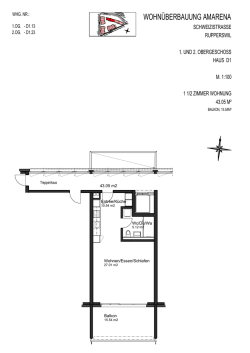 Grundriss d. Wohnung