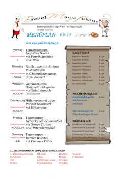MENÜPLAN