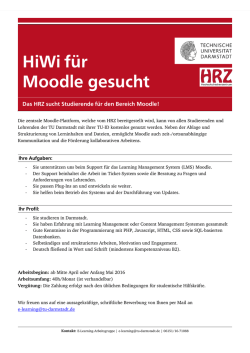 Details finden Sie in der Jobausschreibung - E