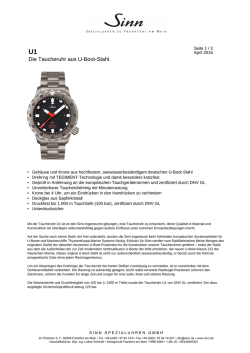 Die Taucheruhr aus U-Boot
