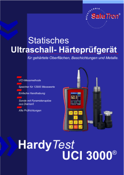 Datenblatt UCI3000 - SaluTron Messtechnik GmbH