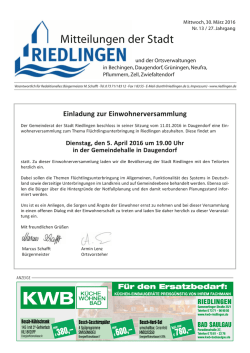 riedlingen - Schw&auml;bische Zeitung
