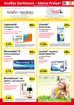 Angebote Roland Apotheke Stendal für April 2016