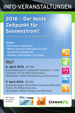 info-veranstaltungen - elektro