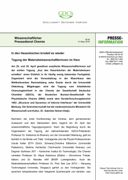 In den Hexenk&uuml;chen brodelt es wieder Tagung der