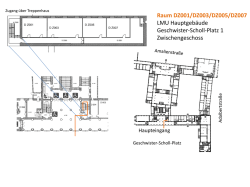Raum DZ001/DZ003/DZ005/DZ007 LMU Hauptgeb&auml;ude
