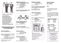 Gottesdienstordnung vom 04.10. bis 01.11.1998