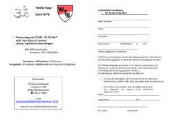 Hatha-Yoga beim WTB - Wilhelmshavener TB