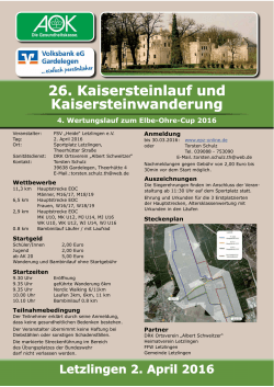 26. Kaisersteinlauf und Kaisersteinwanderung