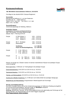 Ausschreibung für 108. Clubslalom des MC - Schwaben