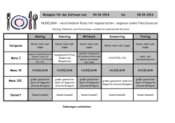 Menüplan