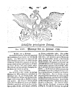 Schlesische privilegirte Zeitung. 1788 [Jg.47]