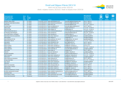 Hotelliste - Engadin St. Moritz