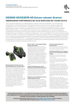 DS3608-HD/DS3678-HD Extrem robuster Scanner