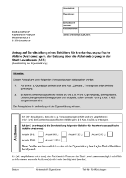 Antrag Bereitstellung Arzttonne PDF-Datei, 12,09