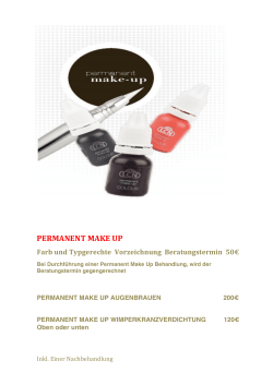 permanent make up - Permanent Kosmetik Hannover