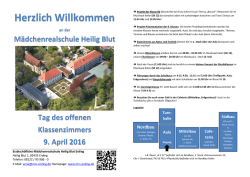 Herzlich Willkommen - Erzbisch&ouml;fliche M&auml;dchenrealschule Heilig