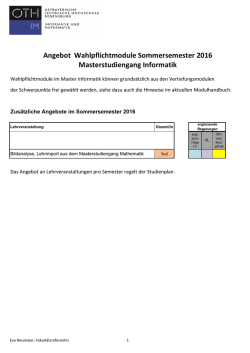 Informatik-Studieng&auml;nge (Master)