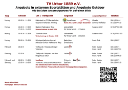 Belegungsplan Extern - TV Urbar 1889 e.V.