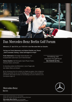 Das Mercedes-Benz Berlin Golf Forum