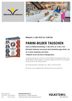 Plakat Panini - Bibliothek Volketswil
