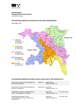 Karte Zuständigkeitsbereiche Baugesuche und Raumplanung (PDF