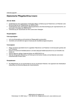 Diplomierte Pflegefachfrau/-mann