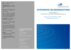 G&Uuml;TERTRANSPORT UND BRENNERBASISTUNNEL