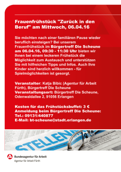 Information - B&uuml;rgertreff &bdquo;Die Scheune&rdquo;