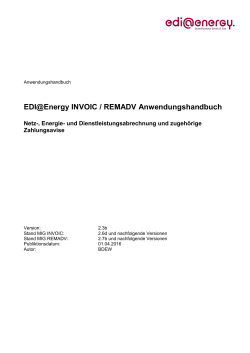 INVOIC / REMADV AHB 2.3b - Edi