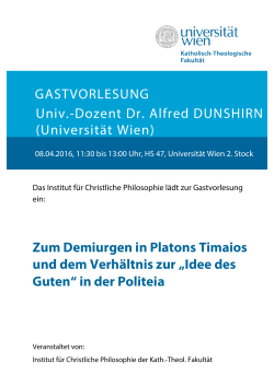 Doz. Dr. Alfred Dunshirn