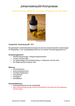Johanniskrautöl-Kompresse