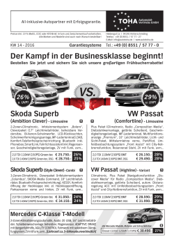 Skoda Superb VW Passat Der Kampf in der Businessklasse beginnt!