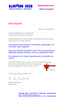 Rätselspaß - marzahnarzt.de