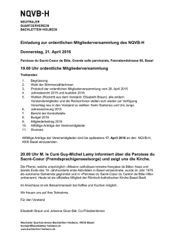 Einladung