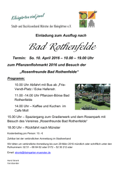 Einladung Bad Rothenfelde