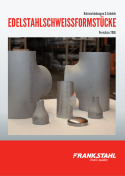 Edelstahlformstücke