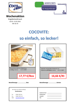 Aktion Lodewijckx 18. & 19. KW - Kernchen Lebensmittelhandel GmbH