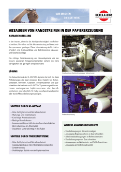 absaugen von randstreifen in der papiererzeugung